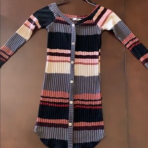 Long Sleeve Multi-Colored Dress